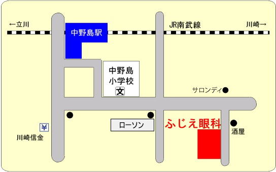 ふじえ眼科案内図